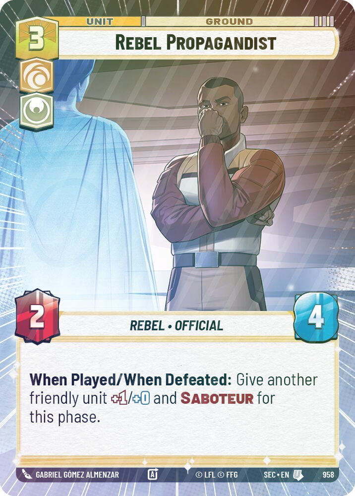 Rebel Propagandist (Hyperspace Foil) - Foil