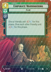 Corporate Warmongering (Hyperspace Foil) - Foil