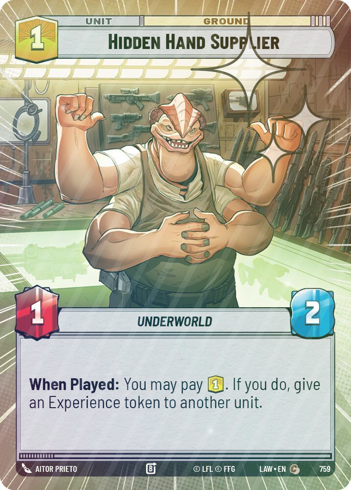 Hidden Hand Supplier (Hyperspace Foil) - Foil