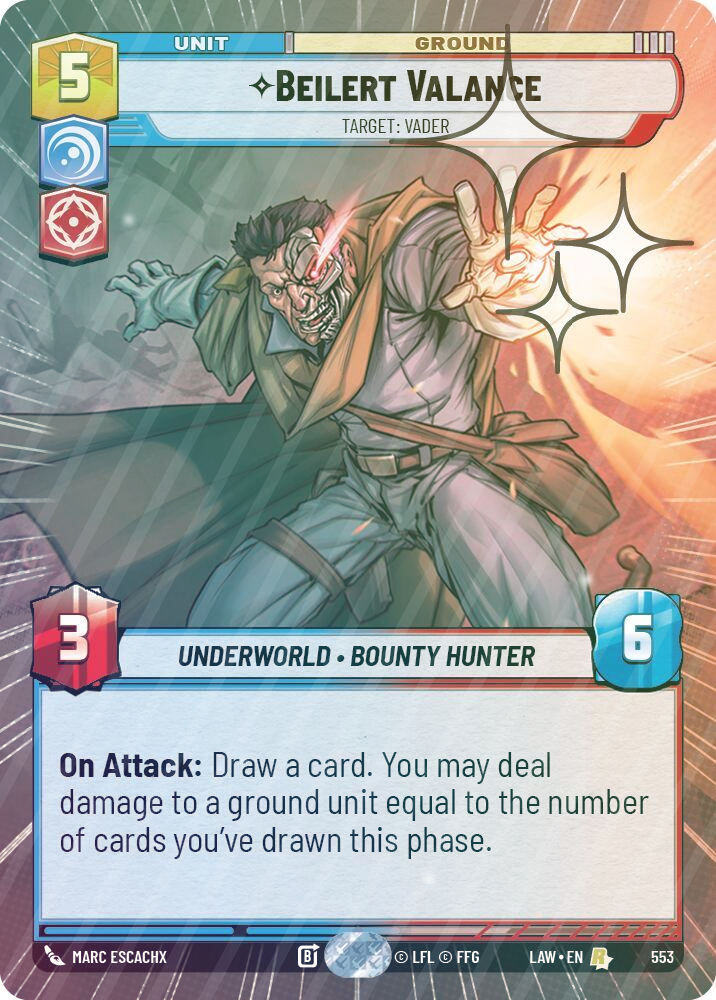 Beilert Valance - Target: Vader (Hyperspace Foil) - Foil
