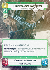 Chewbacca's Bowcaster - Handcrafted Tradition (Hyperspace Foil) - Foil