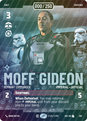 Moff Gideon - Remnant Commander (Serialized) - Foil