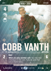 Cobb Vanth - Let Me Handle This (Serialized) - Foil