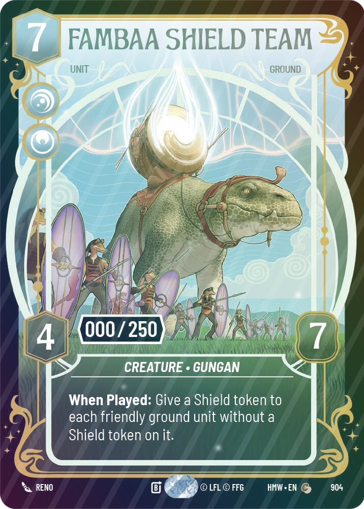 Fambaa Shield Team (Serialized) - Foil