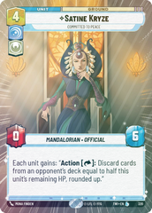 Satine Kryze - Committed to Peace (Hyperspace) - Foil
