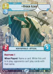 Ryder Azadi - Restored Governor (Hyperspace Foil) - Foil