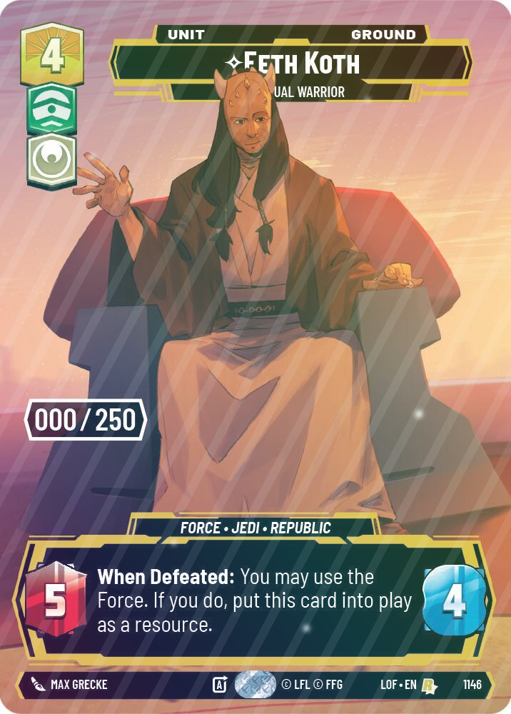 Eeth Koth - Spiritual Warrior (Serialized) - Foil