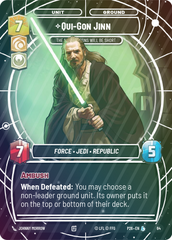 Qui-Gon Jinn - The Negotiations Will Be Short - Foil