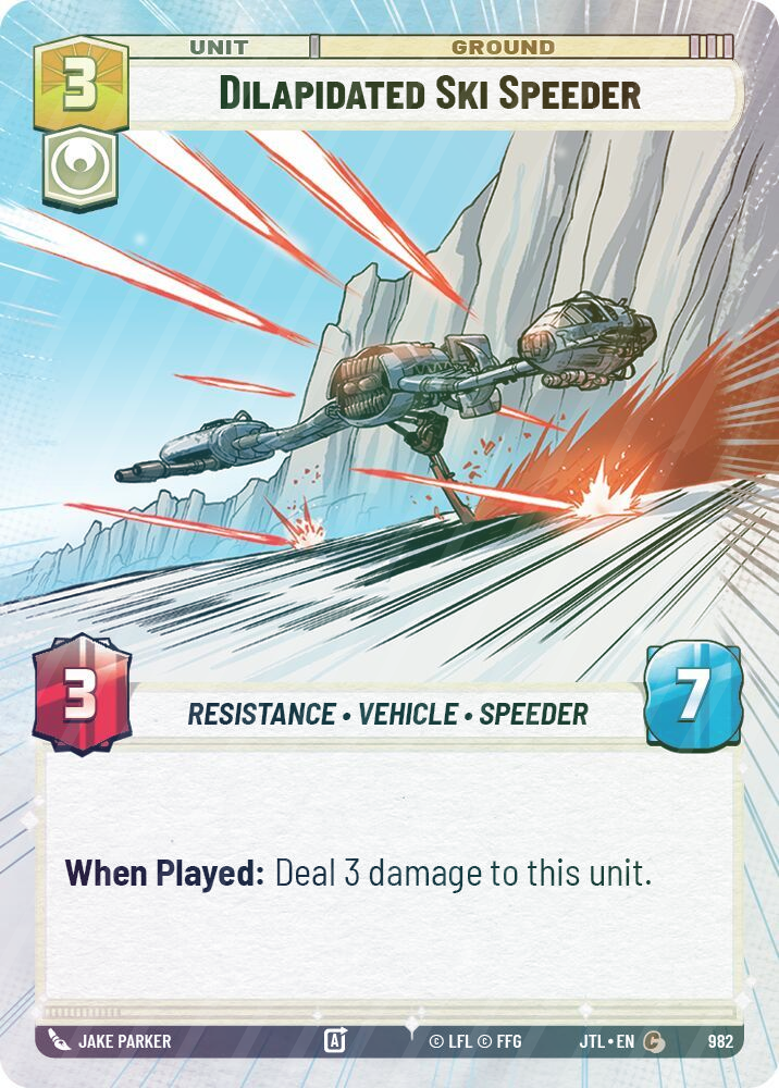 Dilapidated Ski Speeder (Hyperspace Foil) - Foil