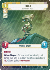 BD-1 - Beep Boo Boo Bweep (Hyperspace Foil) - Foil