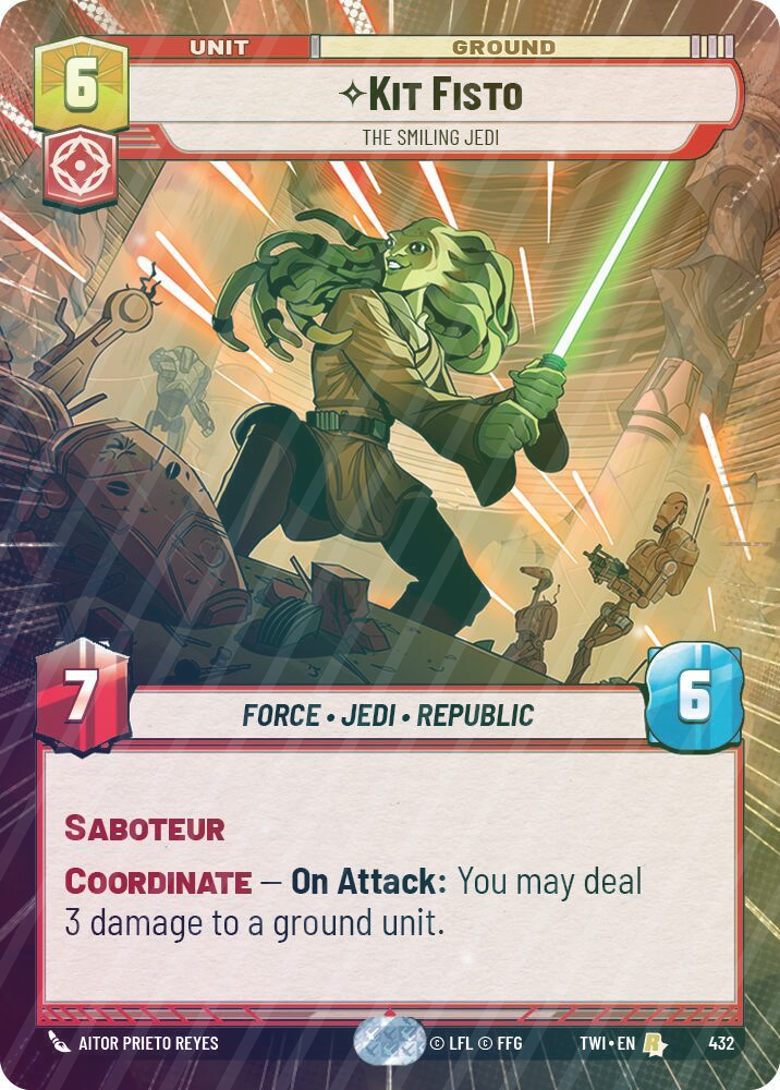 Kit Fisto - The Smiling Jedi (Hyperspace) - Foil