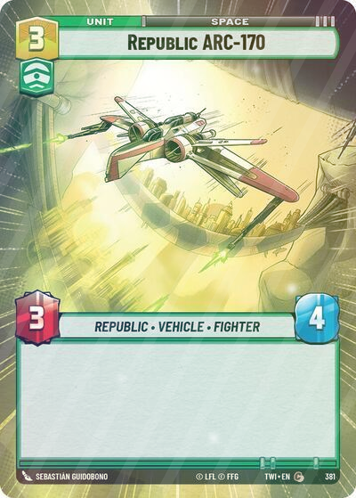 Republic ARC-170 (Hyperspace) - Foil