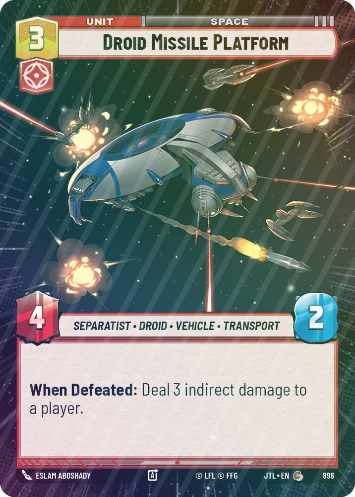 Droid Missile Platform (Hyperspace Foil) - Foil