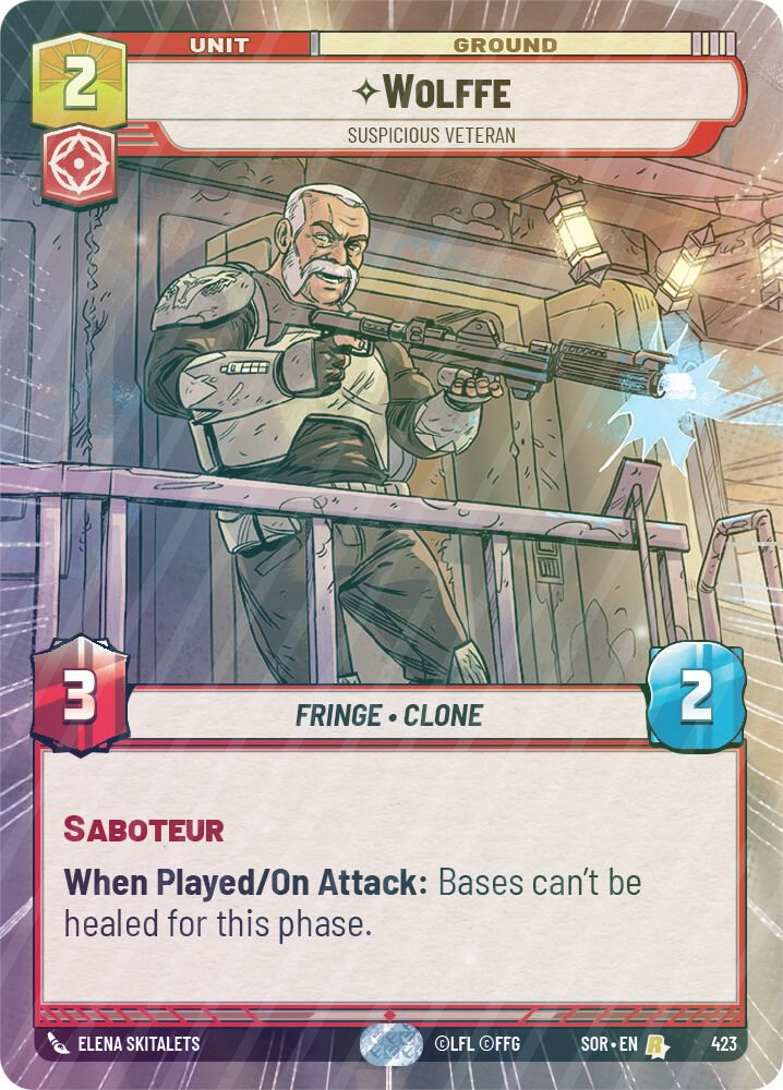 Wolffe - Suspicious Veteran (Hyperspace) - Foil