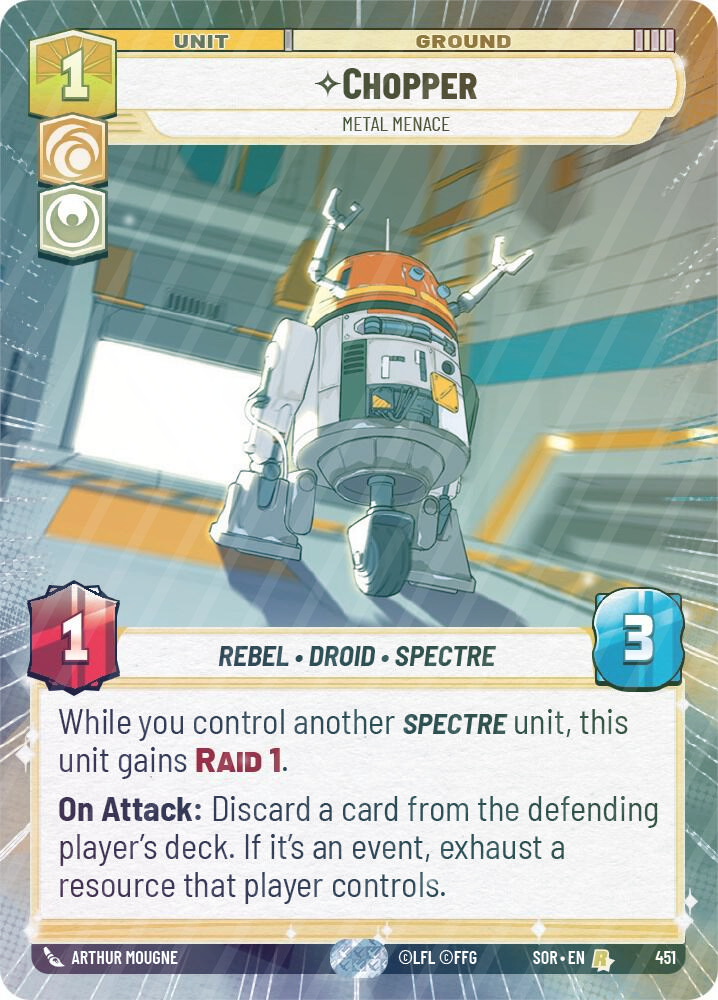 Chopper - Metal Menace (Hyperspace) - Foil