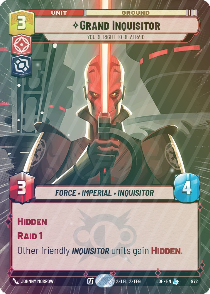 Grand Inquisitor - You're Right to Be Afraid (Hyperspace Foil) - Foil