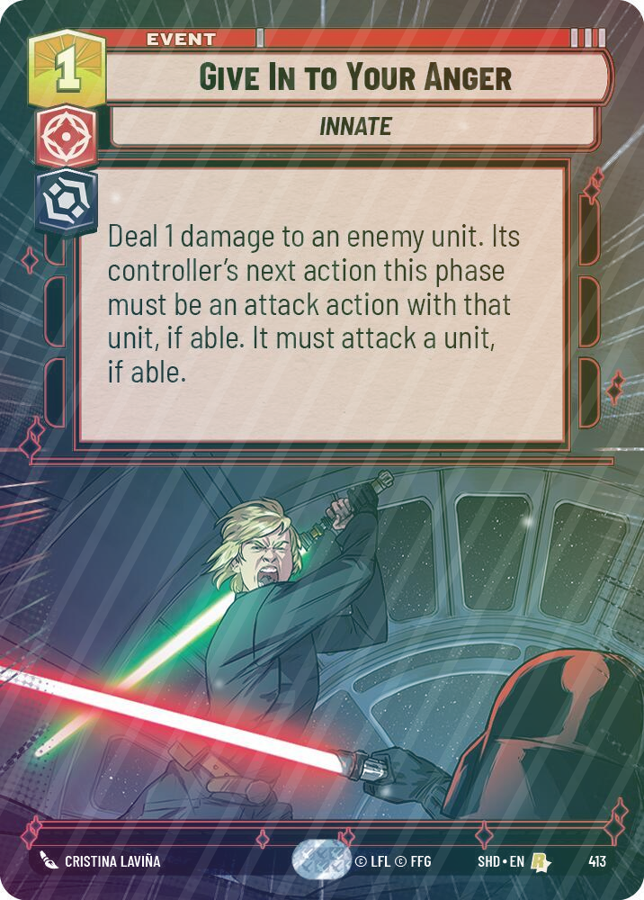Give In to Your Anger (Hyperspace) - Foil