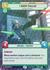 Agent Kallus - Seeking the Rebels (Hyperspace) - Foil