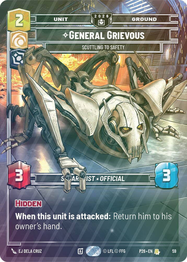 General Grievous - Scuttling to Safety - Foil