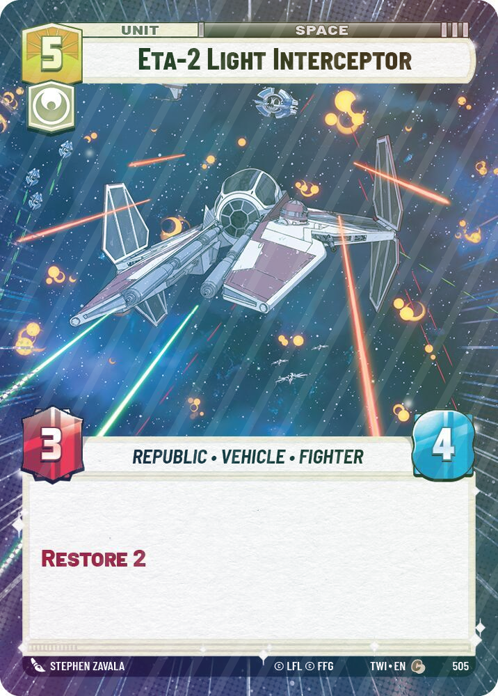 Eta-2 Light Interceptor (Hyperspace) - Foil