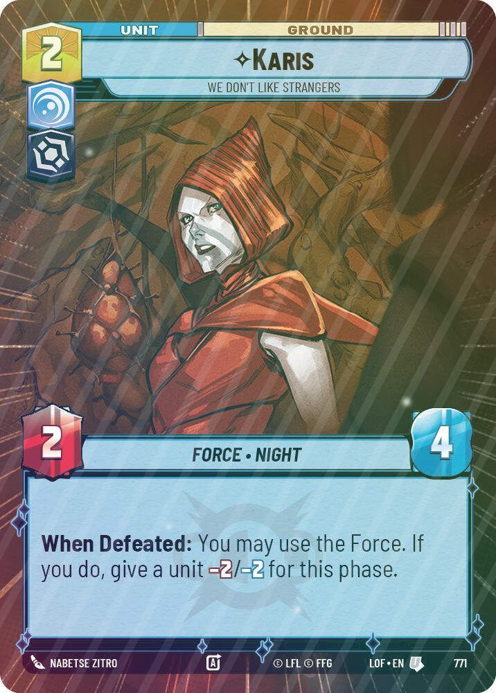 Karis - We Don't Like Strangers (Hyperspace Foil) - Foil