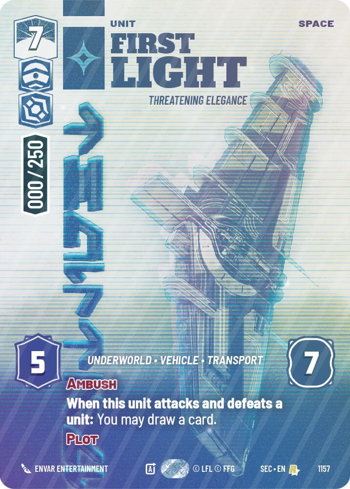 First Light - Threatening Elegance (Serialized) - Foil