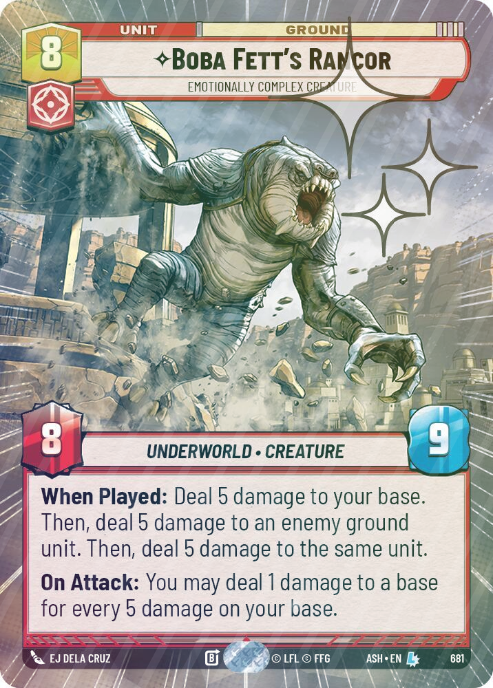 Boba Fett's Rancor - Emotionally Complex Creature (Hyperspace Foil) - Foil