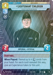 Lieutenant Childsen - Death Star Prison Warden (Hyperspace) - Foil