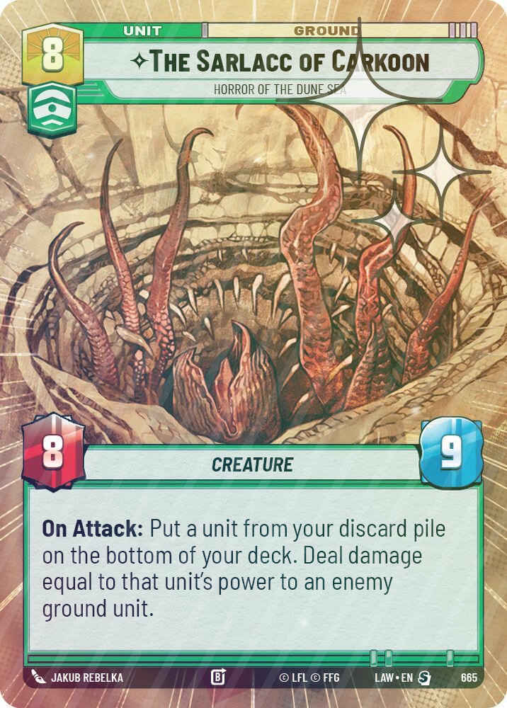 The Sarlacc of Carkoon - Horror of the Dune Sea (Hyperspace Foil) - Foil