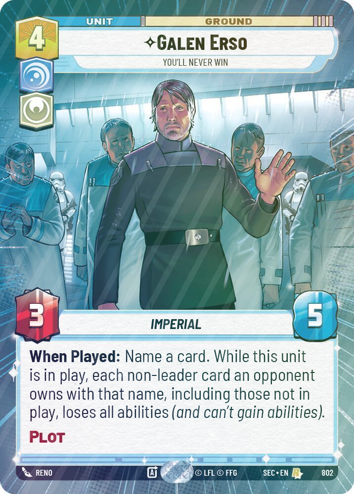 Galen Erso - You'll Never Win (Hyperspace Foil) - Foil