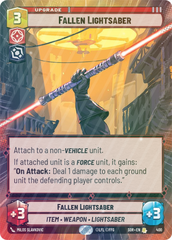 Fallen Lightsaber (Hyperspace) - Foil