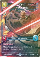 Mace Windu - Leaping into Action - Foil