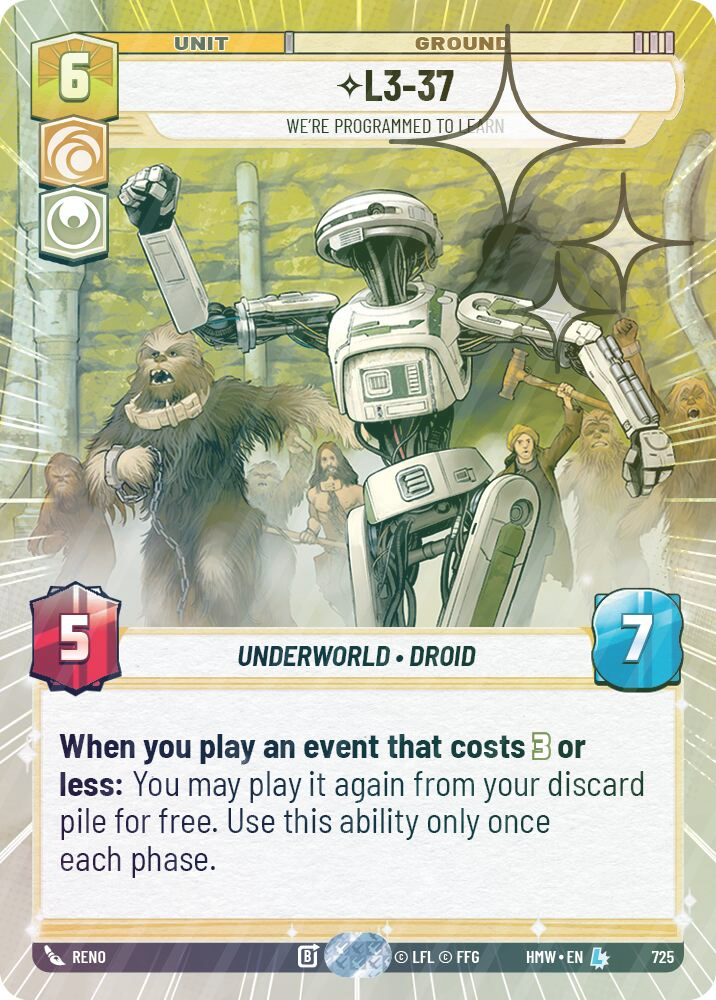 L3-37 - We're Programmed to Learn (Hyperspace Foil) - Foil