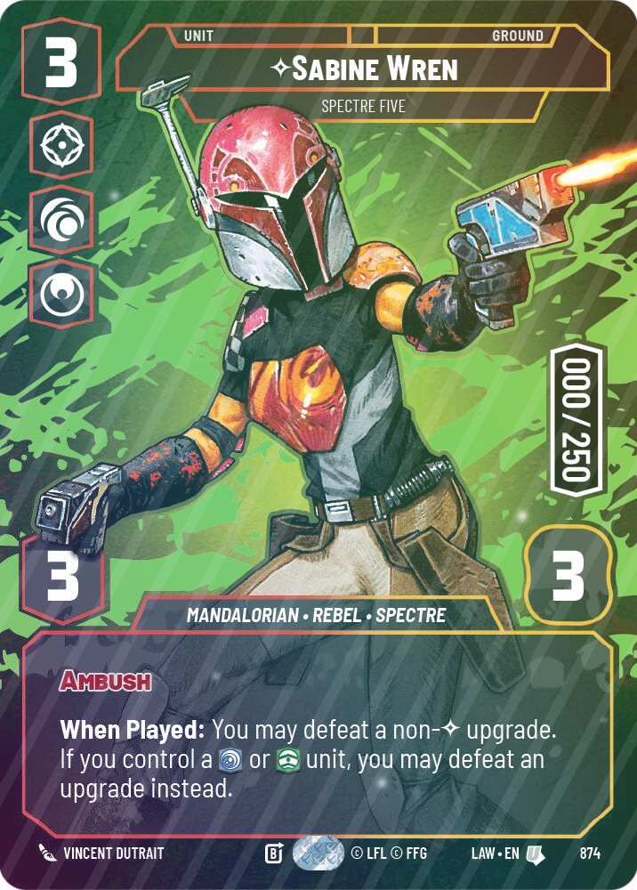 Sabine Wren - Spectre Five (Serialized) - Foil
