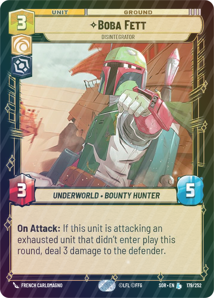 Boba Fett - Disintegrator - Foil