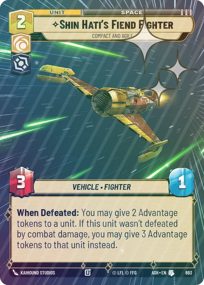 Shin Hati's Fiend Fighter - Compact and Agile (Hyperspace Foil) - Foil