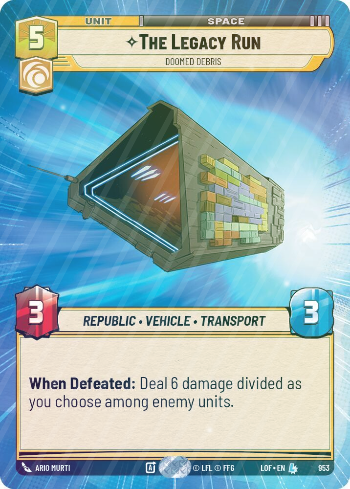 The Legacy Run - Doomed Debris (Hyperspace Foil) - Foil