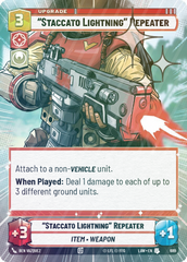 "Staccato Lightning" Repeater (Hyperspace Foil) - Foil