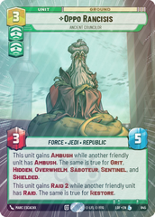 Oppo Rancisis - Ancient Councilor (Hyperspace Foil) - Foil