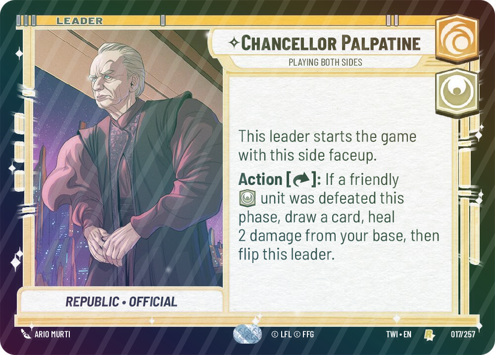 Chancellor Palpatine - Playing Both Sides - Foil