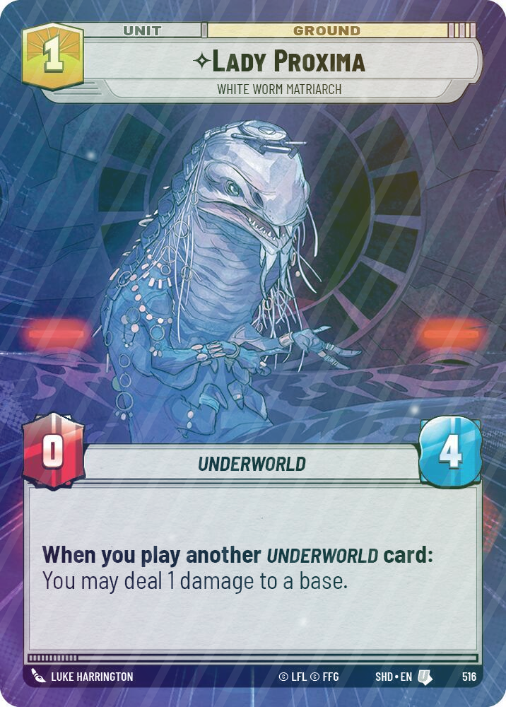 Lady Proxima - White Worm Matriarch (Hyperspace) - Foil