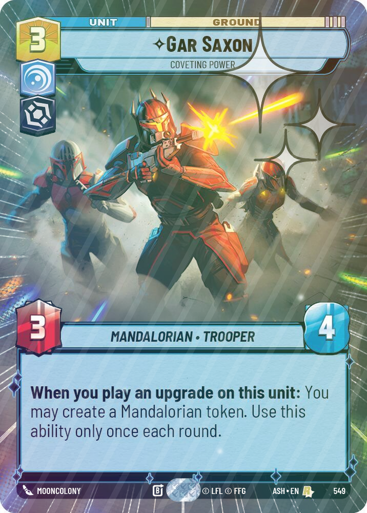 Gar Saxon - Coveting Power (Hyperspace Foil) - Foil