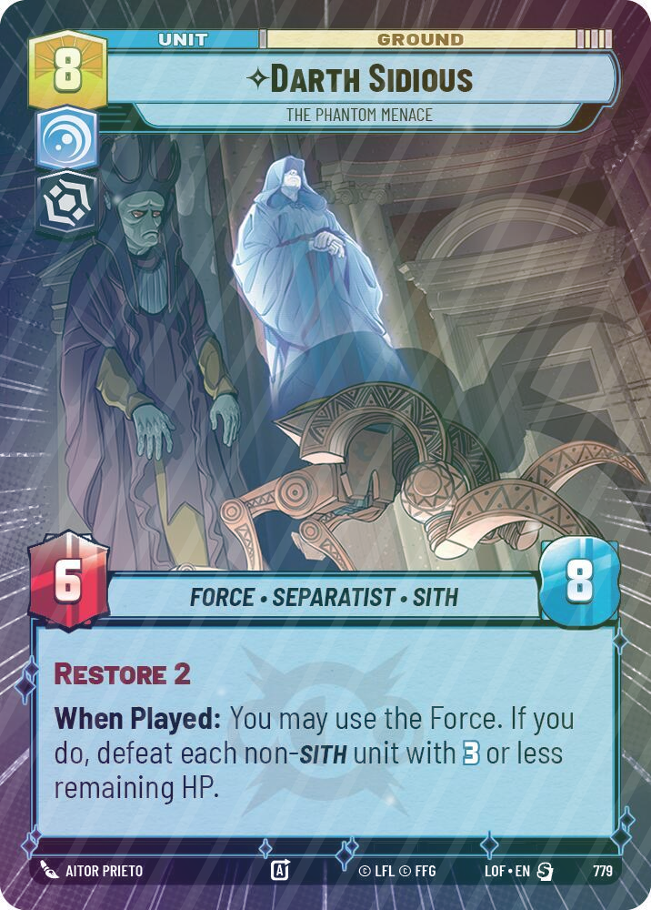 Darth Sidious - The Phantom Menace (Hyperspace Foil) - Foil