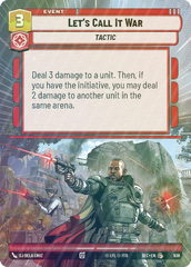 Let's Call It War (Hyperspace Foil) - Foil