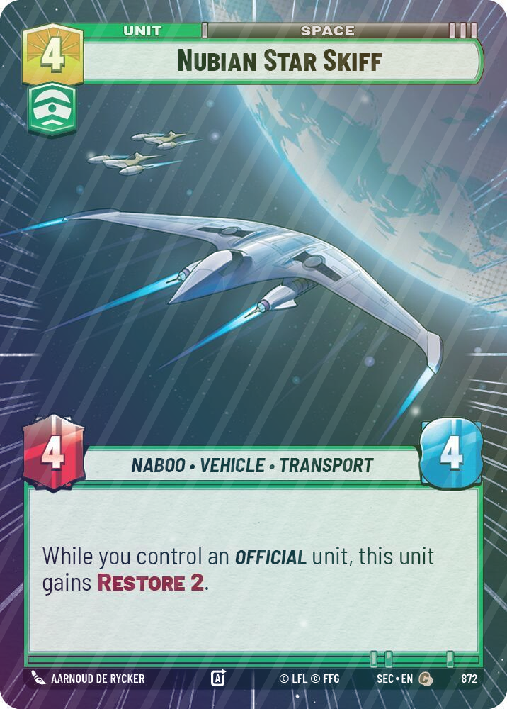 Nubian Star Skiff (Hyperspace Foil) - Foil