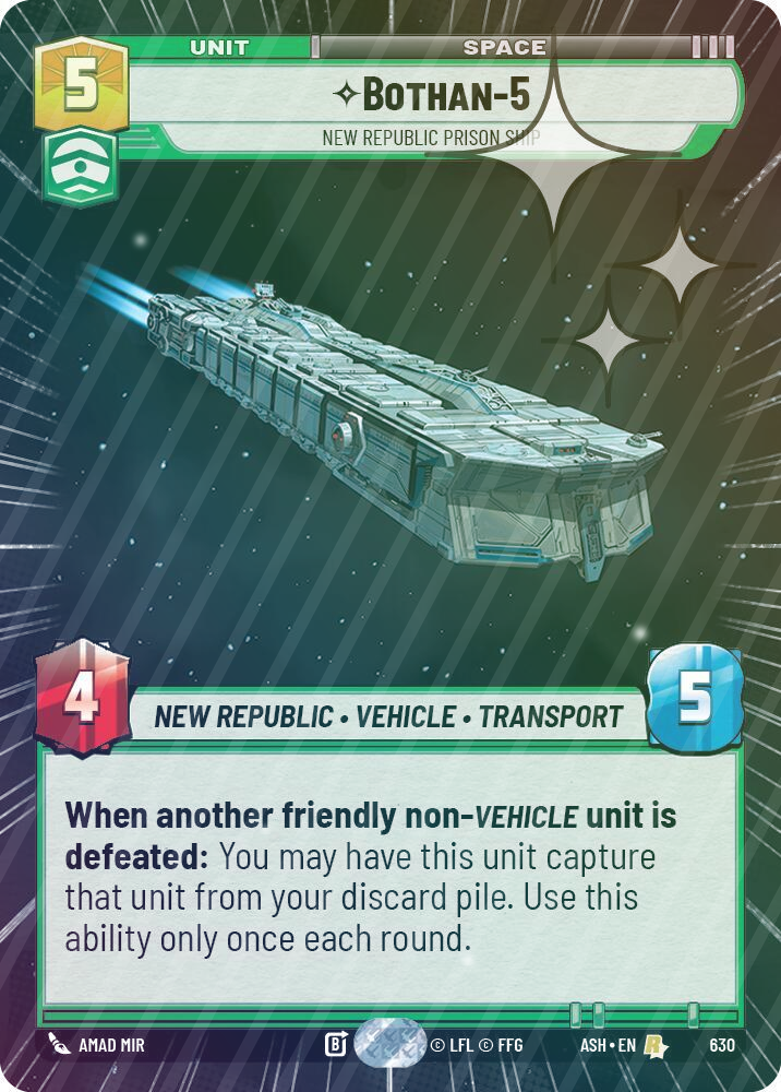 Bothan-5 - New Republic Prison Ship (Hyperspace Foil) - Foil