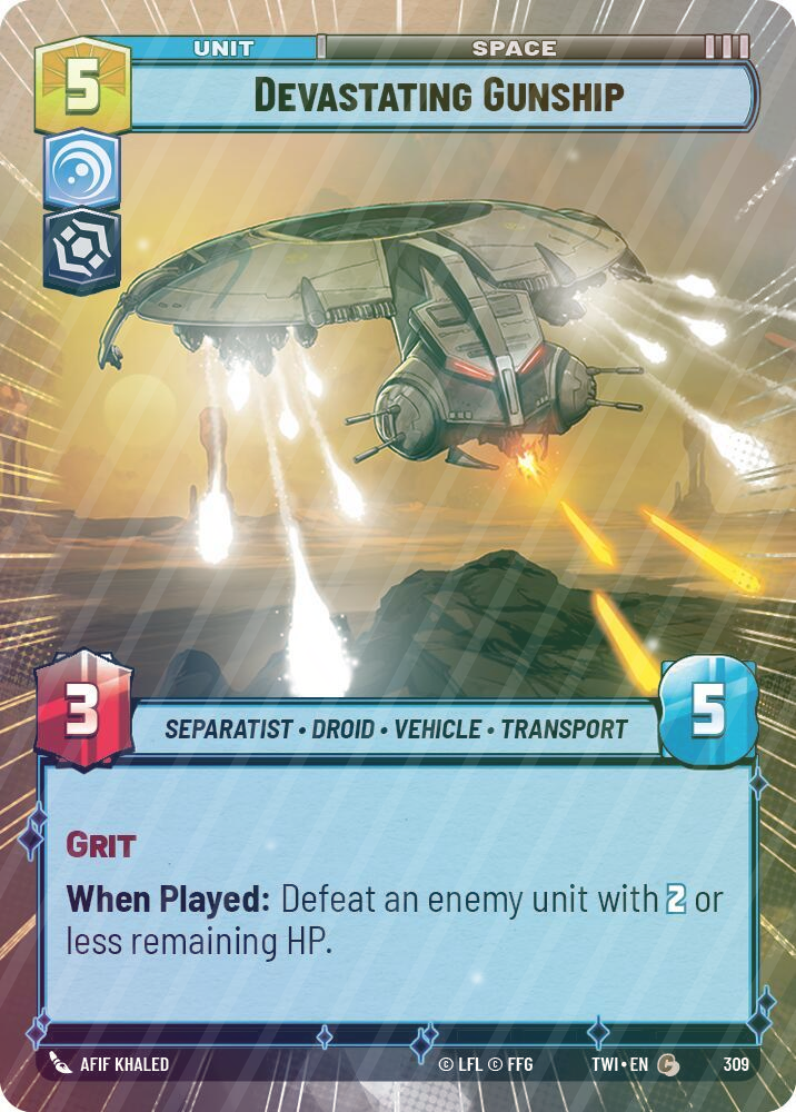 Devastating Gunship (Hyperspace) - Foil