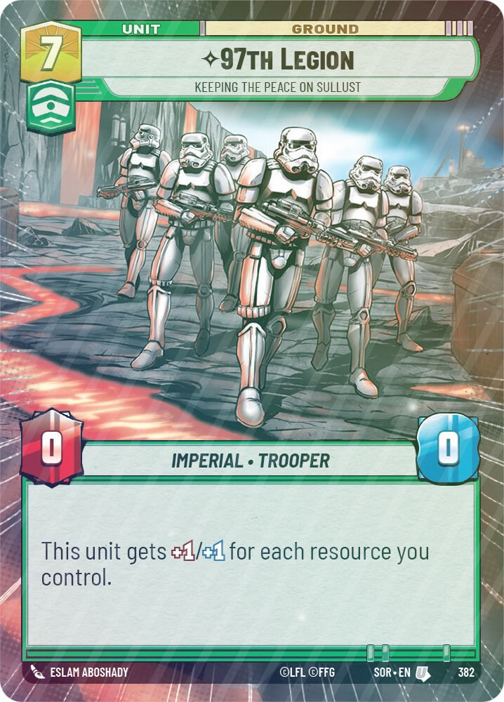 97th Legion - Keeping the Peace on Sullust (Hyperspace) - Foil