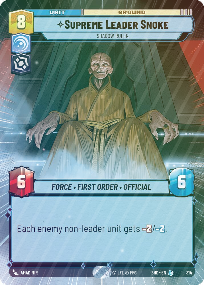 Supreme Leader Snoke - Shadow Ruler (Hyperspace) - Foil