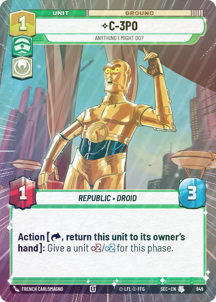 C-3PO - Anything I Might Do? (Hyperspace Foil) - Foil